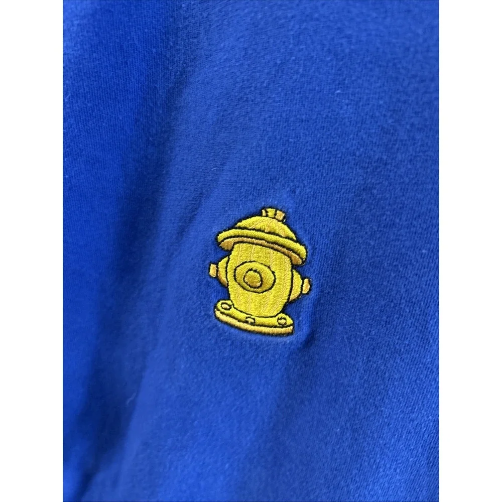 Vintage The Disney Store Mickey & Pluto Pocket T Shirt Sz Med Blue